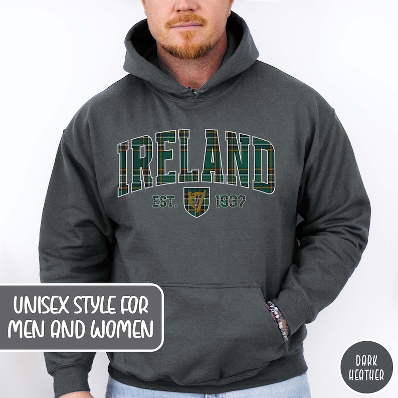 Ireland Hoodie Lucky Irish Sweater Ireland Traveler Sweatshirt St Patrick's Day Gift for Irish Lovers Dublin Gift Europe Vacation Shirt Irish Trip Gift Irish Pullover Sweater Ireland Souvenir Shirt Euro Trip Sweater Dubliners Ireland Giftful Hoodie