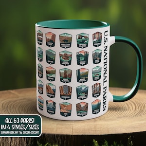 100 cnetinnenial national parks coffee mug National Parks Ceramic Mug – Glacier National Park Conservancy main image 1