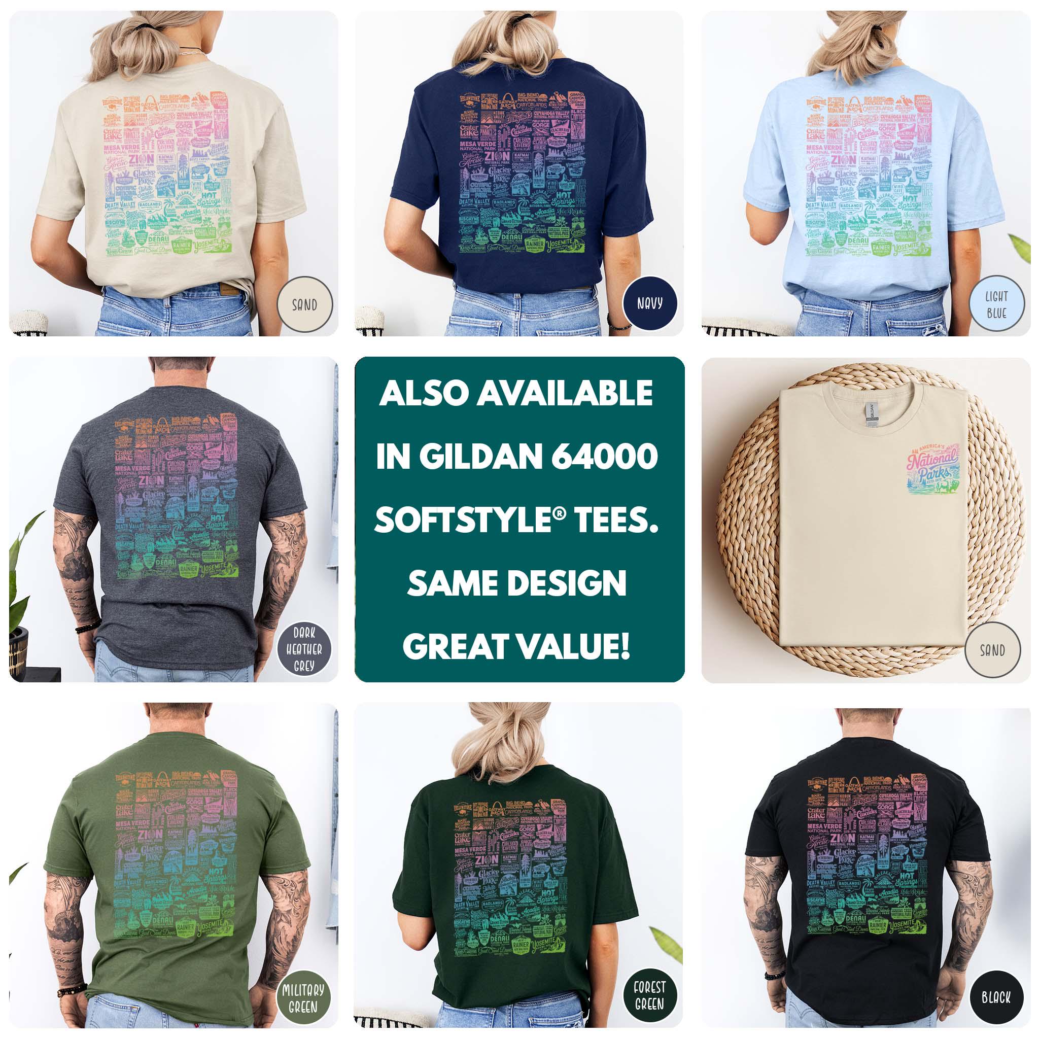 Vintage National Parks Shirt: Comfort Colors USA Travel Tee