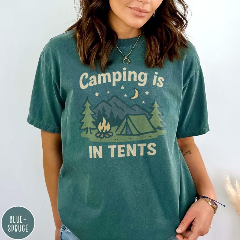 Funny Camping Gift for Her Funny Camping Shirt Girl Scout Mom Gift for Scout Leader Granola Girl Gift for Outdoor Lover Funny Tent Shirt