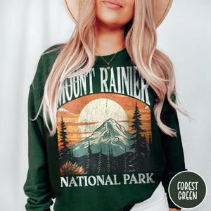 Mount Rainier Sweatshirt Washington Sweatshirt Mount Rainier National