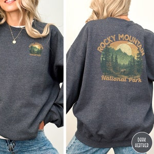 Rocky Mountain Sweatshirt Colorado Sweatshirt Rocky Mountain National Park Sweatshirt Rockies Shirt Hiking Sweatshirt Rocky Mountain Sweater