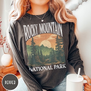 Colorado Shirt Rocky Mountain National Park Shirt Colorado Long Sleeve Colorado Sweatshirt Rocky Mountain Long Sleeve Shirt Hiking Shirt