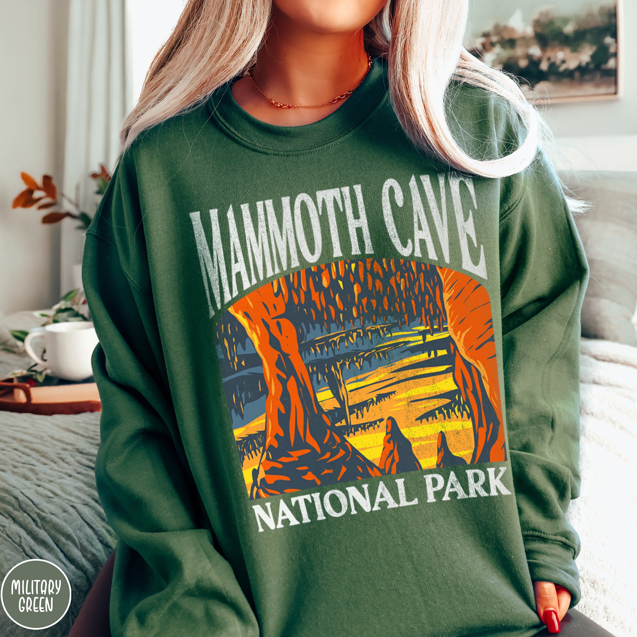 Mammoth Cave National Park Sweatshirt Kentucky Shirt Mammoth Cave Shirt National Park Gift Camping Gift Hiking Sweatshirt US National Parks Etsy