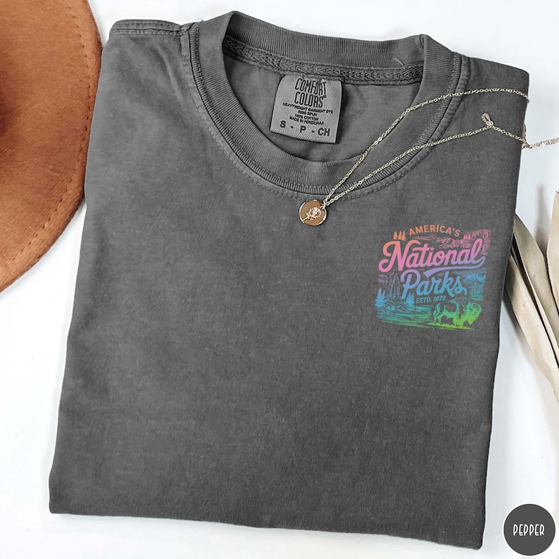 Vintage National Park Shirt Comfort Colors National Park Lovers Shirt Outdoor Lover Hiking Shirt National Park Gift for Traveler Camping Tee