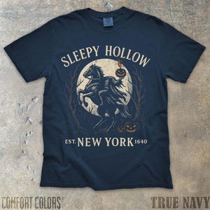 Legend of Sleepy Hollow Bookish Halloween Shirt Retro Horror Comfort Colors Horror Tee Headless Horseman Ichabod Crane Sleepy Hollow Shirt
