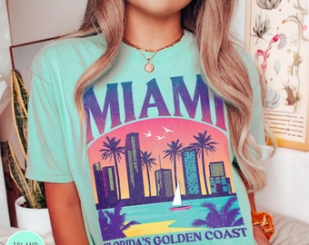 Miami Shirt Miami Girls Trip Shirt Miami Beach Shirt Florida Shirt Miami Trip Shirt Miami Bachelorette Shirt Miami Bride Florida Family Trip