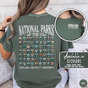 National Parks Shirt US National Park Gifts National Parks Camping Gift Nature Lover Mountain Hiking Shirt Park Tee Outdoor Adventure Shirt