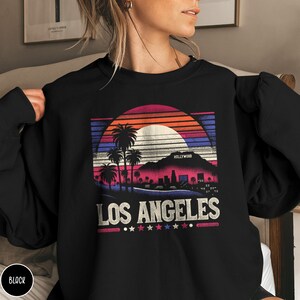 Los Angeles Sweatshirt LA Sweater Los Angeles California Crewneck Hollywood California Vacation Shirt