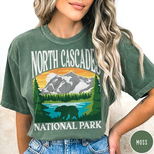 North Cascades Shirt Washington Shirt North Cascades National Park Shirt Pacific Northwest Shirt  Granola Girl Shirt Cascade Range Shirt