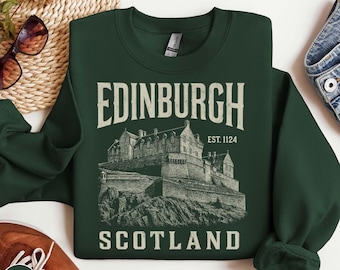 Edinburgh Scotland Sweatshirt Scottish Highlands Sweater Gift Sassenach Sweatshirt Scotland Sweater Edinburgh Gift