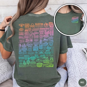 Vintage National Park Shirt Comfort Colors National Park Lovers Shirt Outdoor Lover Hiking Shirt National Park Gift for Traveler Camping Tee