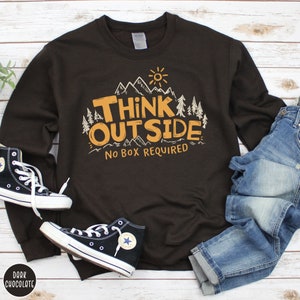 Outsider Nature Sweatshirt Hiking Crewneck Mountain Lover Gift for Camping Lover Camping Sweatshirt Granola Girl Sweater Outdoorsy Gift