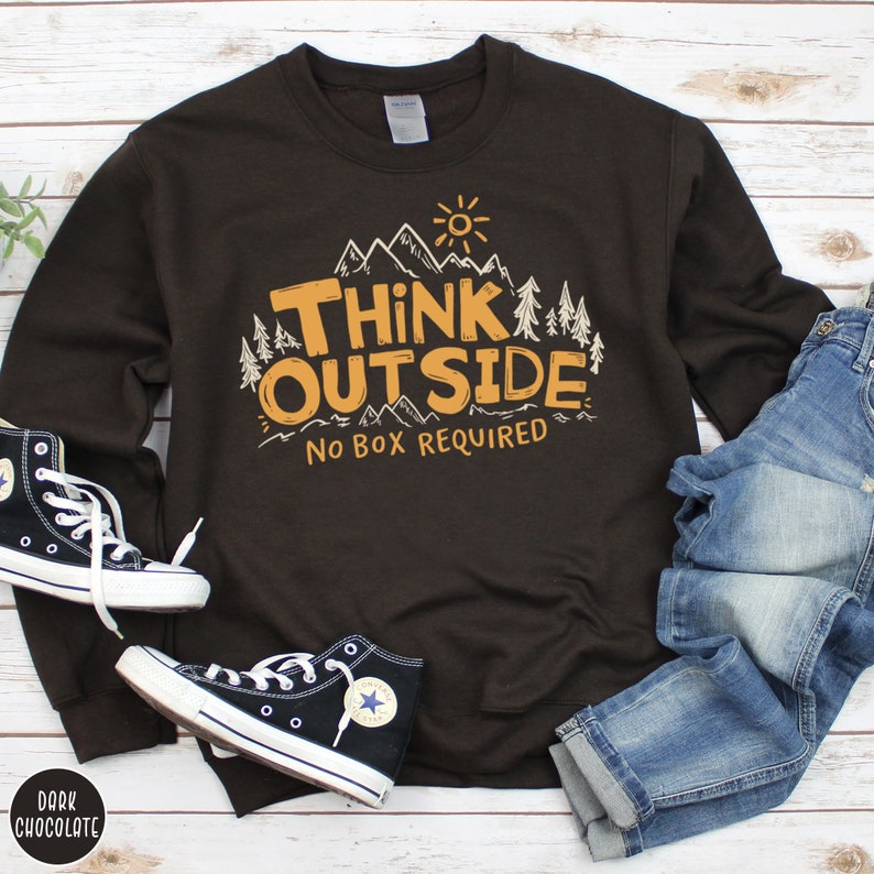 Outsider Nature Sweatshirt Hiking Crewneck Mountain Lover Gift for Camping Lover Camping Sweatshirt Granola Girl Sweater Outdoorsy Gift