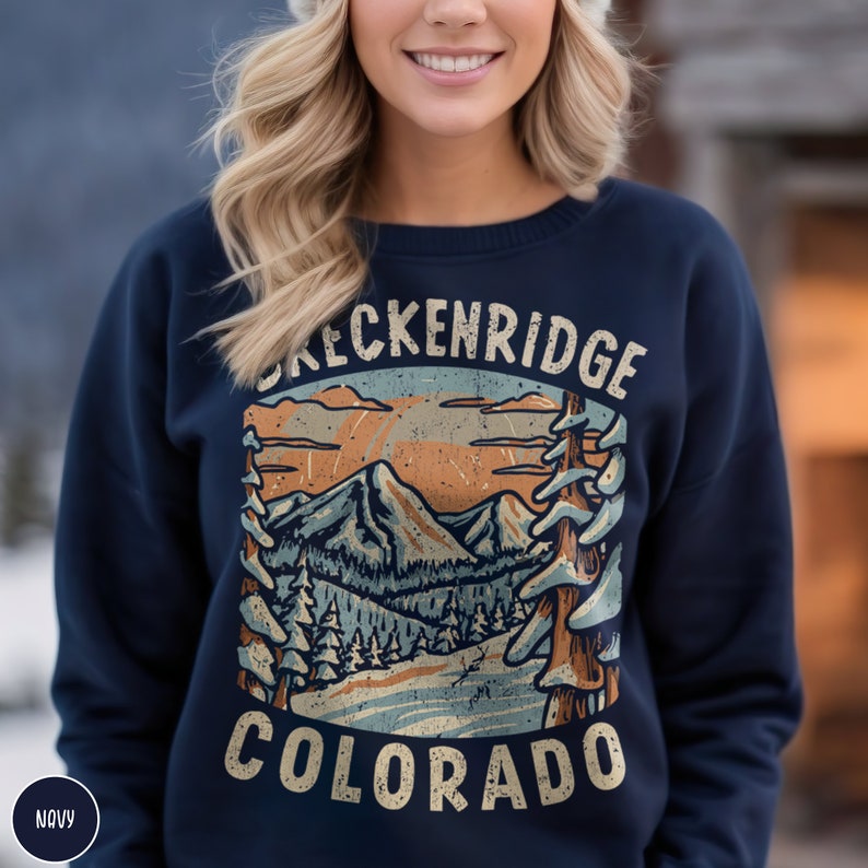 Breckenridge Sweatshirt Ski Sweatshirt Colorado Sweatshirt Breckenridge ...