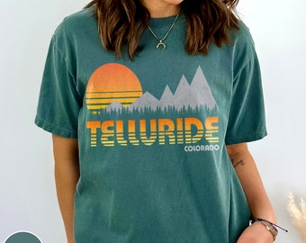 Telluride Colorado Shirt for Colorado Rocky Mountain Lover Ski Crewneck Cute Colorado Trip Tee Ski Bachelorette Shirt Colorado Gift for Her