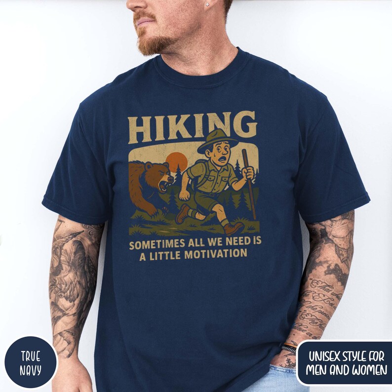 Funny Vintage Bear Hiking Shirt Scouting T-Shirt Scout Leader Gift for Girl Scout Boy Scout Camping Gift Bear Lover Shirt for Camping Lover