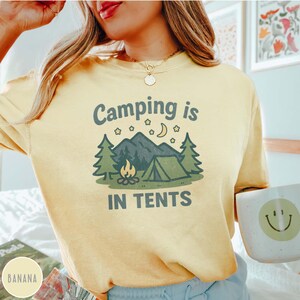 Funny Camping Gift for Her Funny Camping Shirt Girl Scout Mom Gift for Scout Leader Granola Girl Gift for Outdoor Lover Funny Tent Shirt