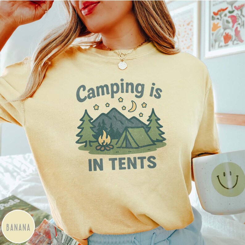Funny Camping Gift for Her Funny Camping Shirt Girl Scout Mom Gift for Scout Leader Granola Girl Gift for Outdoor Lover Funny Tent Shirt