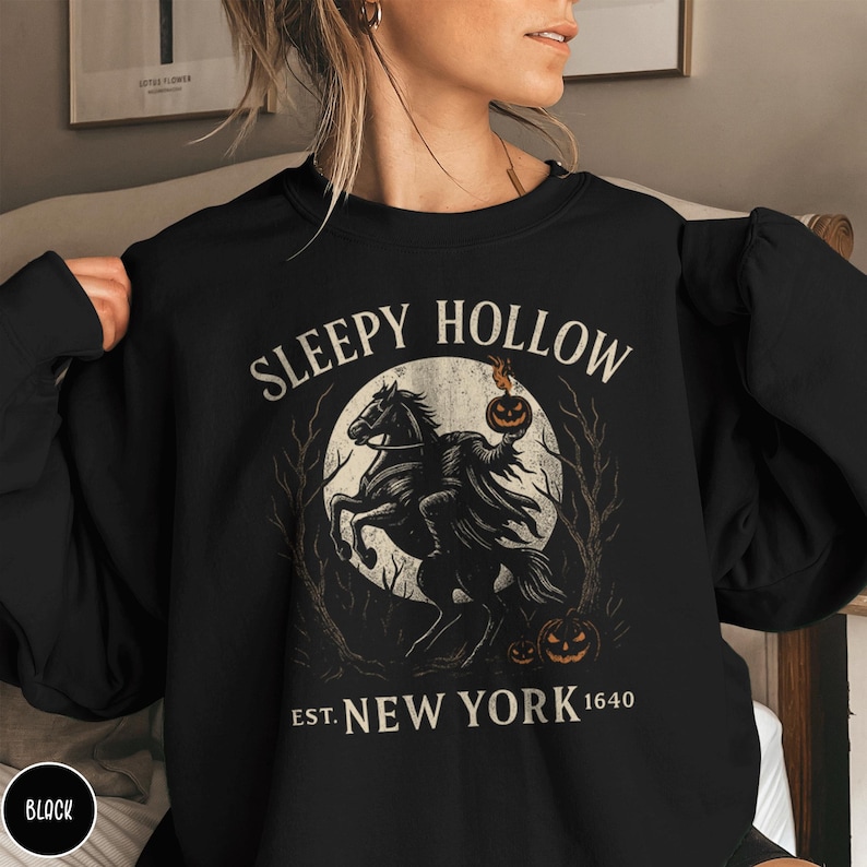 Legend of Sleepy Hallow Sweatshirt Bookish Halloween Sweater Headless Horseman Halloween Movie Crewneck Halloweentown Ichabod Crane Shirt