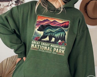 Great Smoky Mountains Hoodie Tennessee Hoodie Tennessee Sweatshirt Great Smoky Mountains National Park Sweatshirt Gatlinburg Trip Hoodie