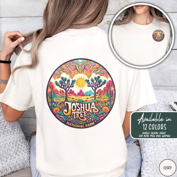 Joshua Tree Groovy Hippie Shirt Joshua Tree National Park Shirt Hippie Desert Vibes Tee Southwest Gift California Shirt Desert Lover Gift