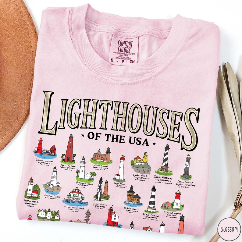Lighthouse Lover Summer Beach Shirt Coconut Girl Coastal Vibes Beach Lover Shirt Vacation Tee Lighthouse Gift for Mom Lighthouse Lover Gift