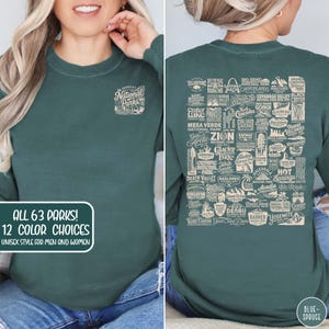 Vintage National Parks Long Sleeve Shirt 63 US National Park Lover Shirt Park Ranger Crewneck Parks Gift for Her Comfort Colors Long Sleeve Shirt Granola Girl Shirt