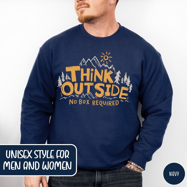 Outsider Nature Sweatshirt Hiking Crewneck Mountain Lover Gift for Camping Lover Camping Sweatshirt Granola Girl Sweater Outdoorsy Gift