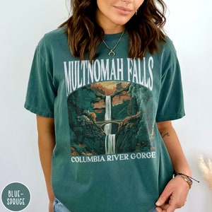 Pacific Northwest Shirt Multnomah Falls Shirt Oregon Shirt Washington Crewneck Waterfall Shirt Pacific Northwest Gift Columbia River Gorge Shirt