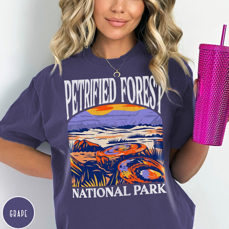 Petrified Forest National Park Shirt Arizona Desert Shirt US National Parks Arizona Shirt Desert Tee National Park Gift Petrified Forest Shirt Outdoor Adventure Shirt Nature Travel Gift Forest Tshirt Travel Shirt