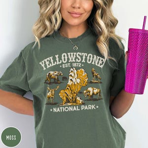 Vintage Yellowstone Hiking Shirt Retro National Parks Shirt Vintage Buffalo Shirt Bison Shirt Granola Girl Gift for National Park Lover Tee