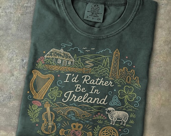 Ireland Travel Shirt Irish Vacation Tee Celtic Heritage Shamrock Clover St Patricks Day Dublin Road Trip Nature Lover Gift Souvenir T-shirt
