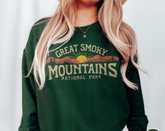 Great Smoky Mountains Sweatshirt Great Smoky Mountains National Park Shirt Tennessee Sweatshirt Tennessee Sweater Hiking Sweatshirt