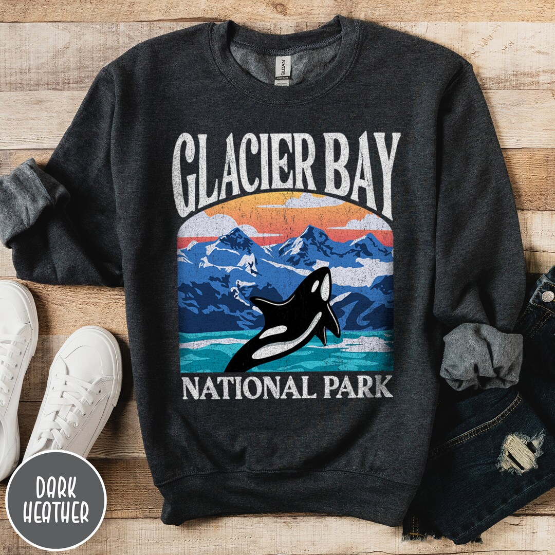 GLACIER BLUE STURGEON BAY, WI  HORIZON BURNOUT FLEECE CREW SWEATSHIRT