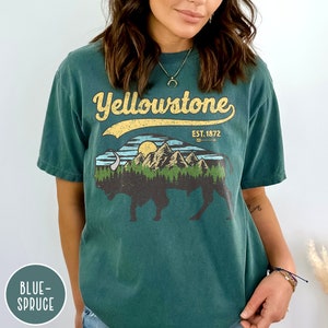 Yellowstone Shirt, Buffalo Shirt, Vintage Yellowstone National Park Shirt, Yellowstone Park Shirt, Wyoming Shirt, Montana Shirt, Bison Shirt