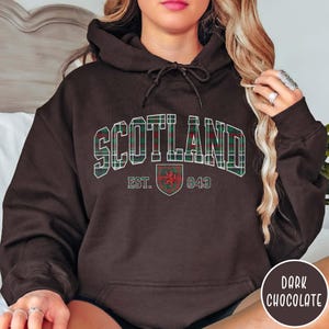 Scotland Varsity Hoodie Scotland Sweatshirt Plaid Sweatshirt Gift for Scotsmen Gift Scottish Hoodie Scottish Travel Sweater Scotland Lover
