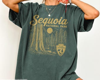 Sequoia National Park Shirt California Wildlife Bear Tee Vintage Outdoors Hiking Camping Gift Visalia Three Rivers General Sherman Adventure