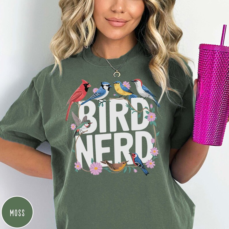 Bird Nerd Shirt Bird Watching Shirt Birding T-Shirt Funny Birdwatcher Shirt for Bird Lover Gift for Bird Watcher Gift for Birder Shirt