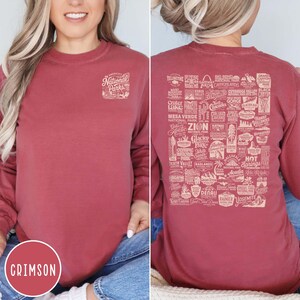 Vintage National Parks Long Sleeve Shirt 63 US National Park Lover Shirt Park Ranger Crewneck Parks Gift for Her Comfort Colors Long Sleeve Shirt Granola Girl Shirt