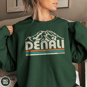 Mount Denali National Park Sweatshirt Alaska Mountain Sweater Denali Park Shirt Mount McKinley Crewneck Alaska Cruise Mountaineering Shirt