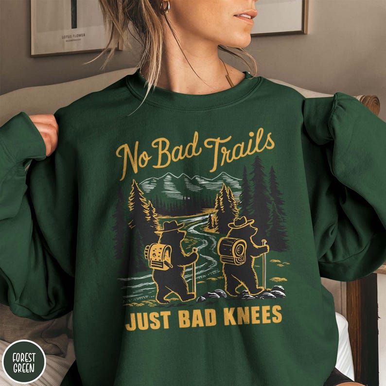 Funny Hiking Sweatshirt Funny Camping Sweater Outdoors Gift Park Ranger Aesthetic Granola Girl Crewneck Gift for Hiking Lover Hiking Mom Sweatshirt