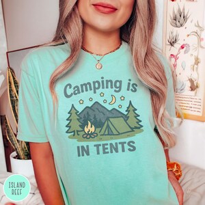 Funny Camping Gift for Her Funny Camping Shirt Girl Scout Mom Gift for Scout Leader Granola Girl Gift for Outdoor Lover Funny Tent Shirt