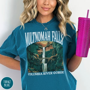 Pacific Northwest Shirt Multnomah Falls Shirt Oregon Shirt Washington Crewneck Waterfall Shirt Pacific Northwest Gift Columbia River Gorge Shirt