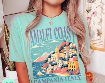 Amalfi Coast Italy Shirt Italy Travel Gift Italia Shirt Positano Italy Shirt Italian Coast Shirt Amalfi Gift Amalfi Lemon Shirt Italy Retro