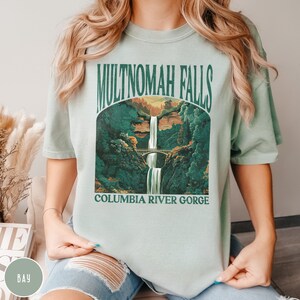 Pacific Northwest Shirt Multnomah Falls Shirt Oregon Shirt Washington Crewneck Waterfall Shirt Pacific Northwest Gift Columbia River Gorge Shirt