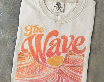 The Wave Arizona Shirt Coyote Buttes North Hiking T-shirt Retro Desert Sandstone Tee Southwest Landscape Vermilion Cliffs Trip Souvenir Gift