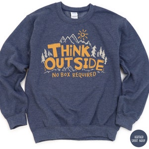 Outsider Nature Sweatshirt Hiking Crewneck Mountain Lover Gift for Camping Lover Camping Sweatshirt Granola Girl Sweater Outdoorsy Gift
