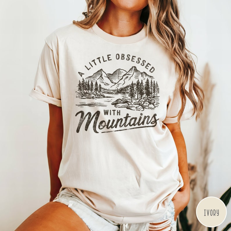 Funny Mountain Lover Shirt Mountain Climbing Crewneck Hiking Tee Gift for Climber Gift for Hiker Funny Camping Shirt Granola Girl Outdoorsy Shirt