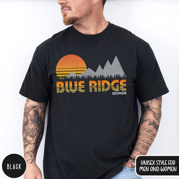 Blue Ridge Georgia Ga T Shirt Vintage Hiking Mountains Tee Blue Ridge Georgia Ga T Shirt Vintage Hiking Mountains Tee